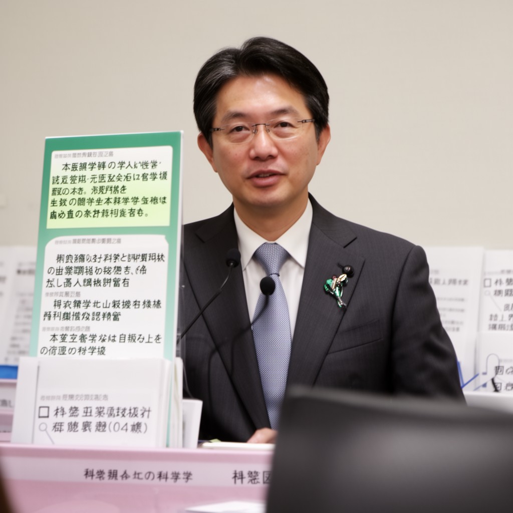 AI-generated illustration of Minister of Science and Technology of Japan