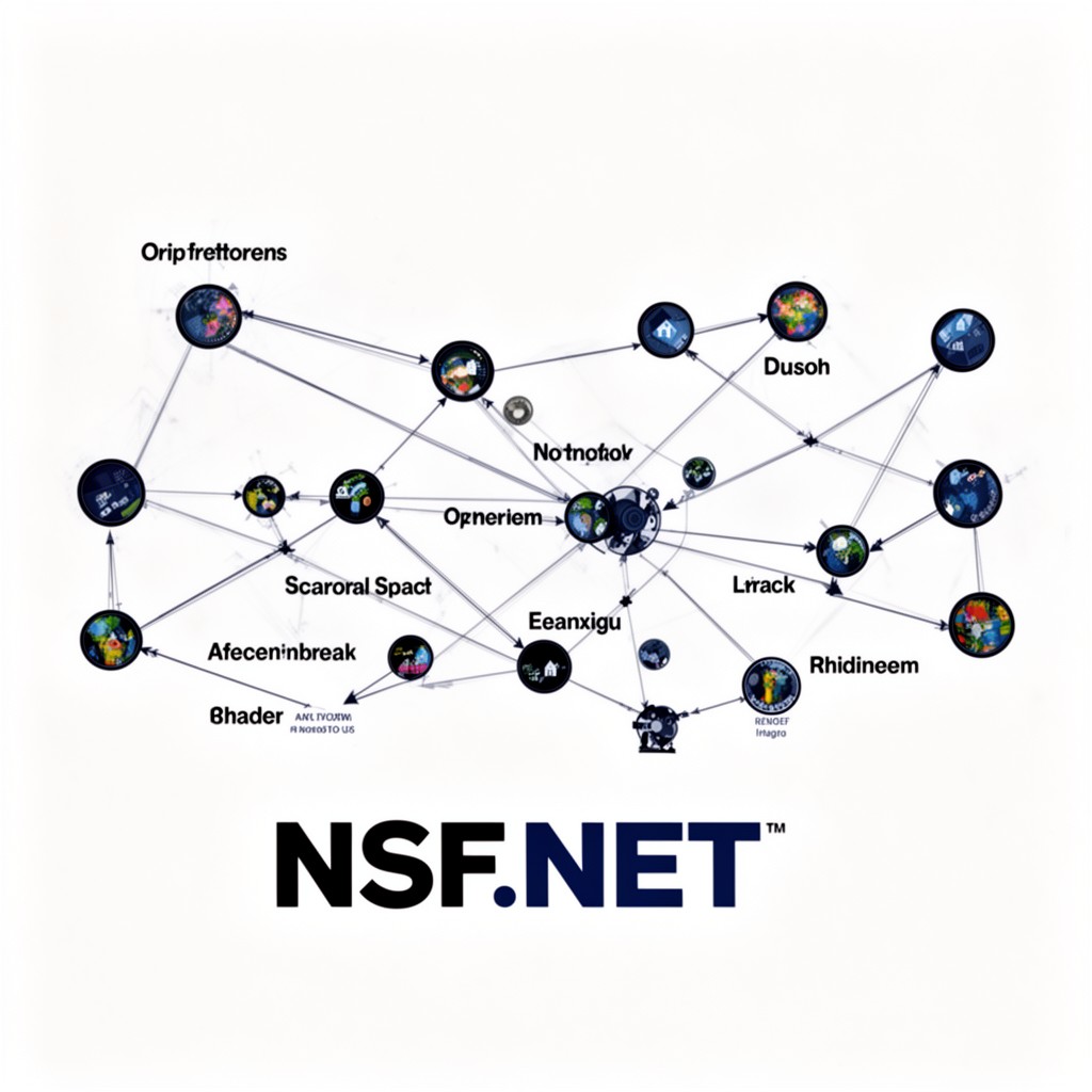 AI-generated illustration of NSFNET