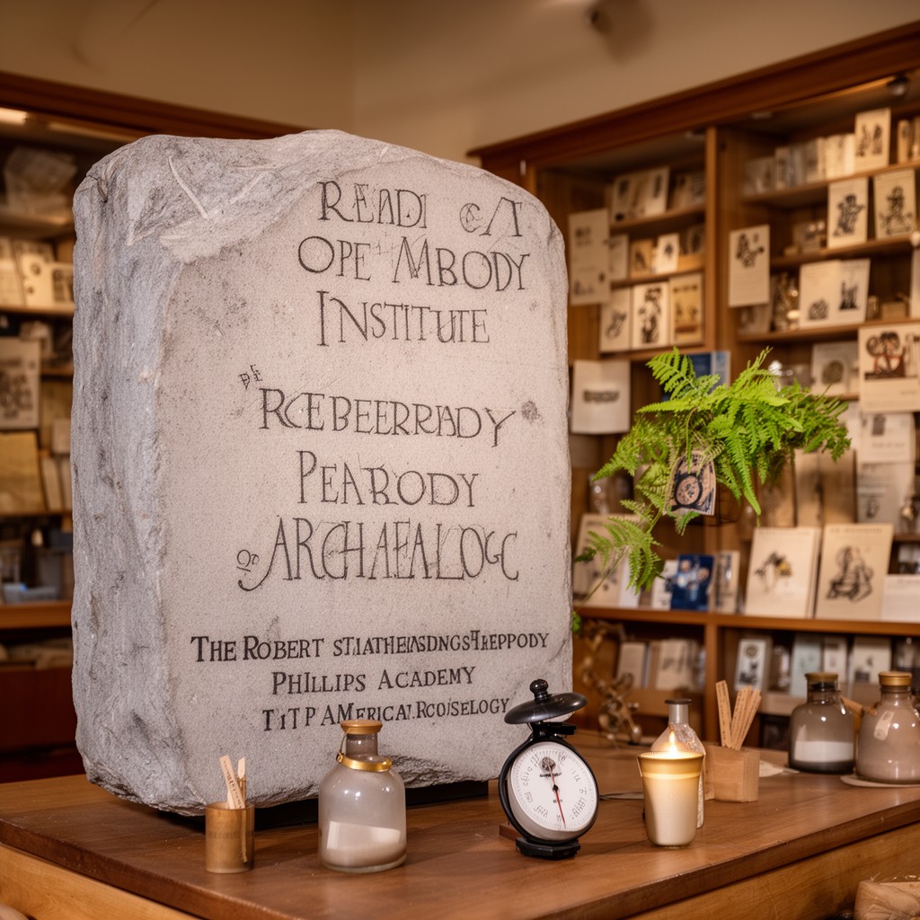 AI-generated illustration of Robert S. Peabody Institute of Archaeology