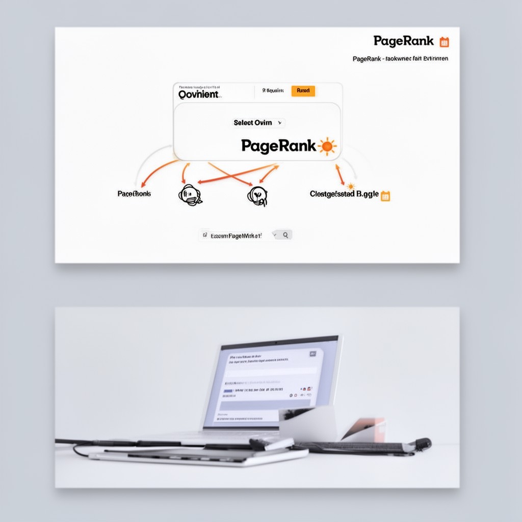 AI-generated illustration of PageRank algorithm
