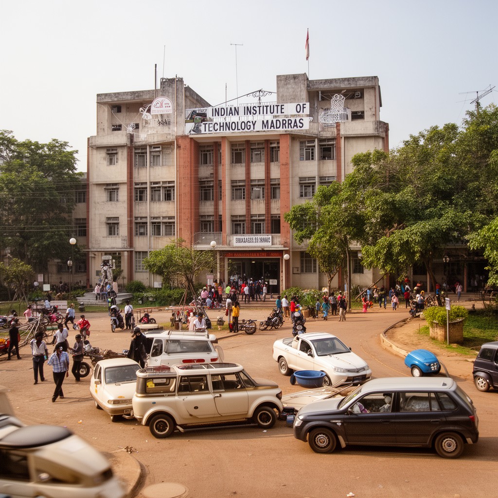 AI-generated illustration of Indian Institute of Technology Madras