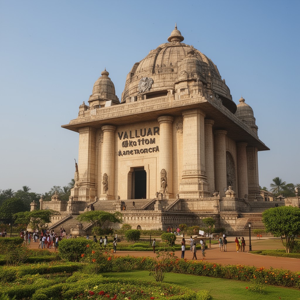 AI-generated illustration of Valluvar Kottam