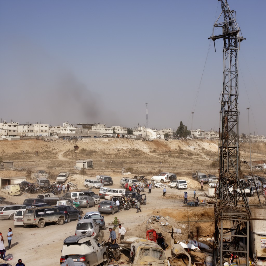AI-generated illustration of Israeli disengagement from Gaza in 2005