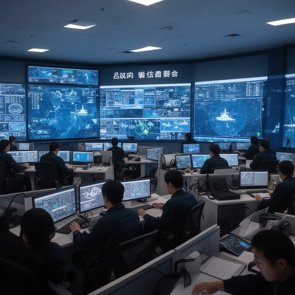 AI-generated illustration of Maritime Operations Center