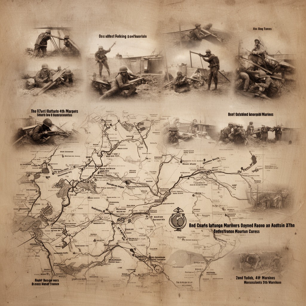 AI-generated illustration of 2nd Battalion, 4th Marines (attached at times)