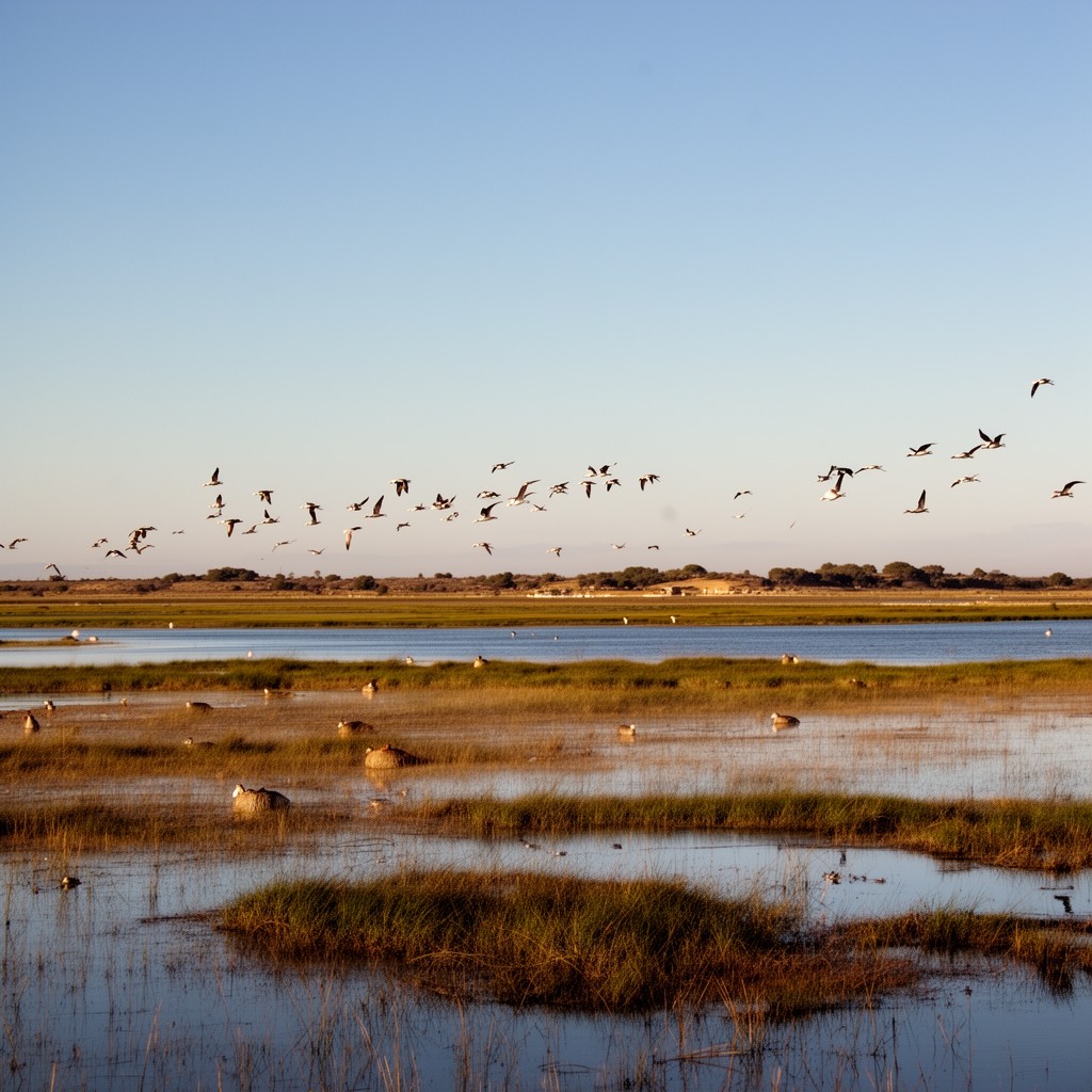 AI-generated illustration of Doñana National Park