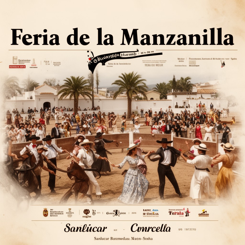 AI-generated illustration of Feria de la Manzanilla