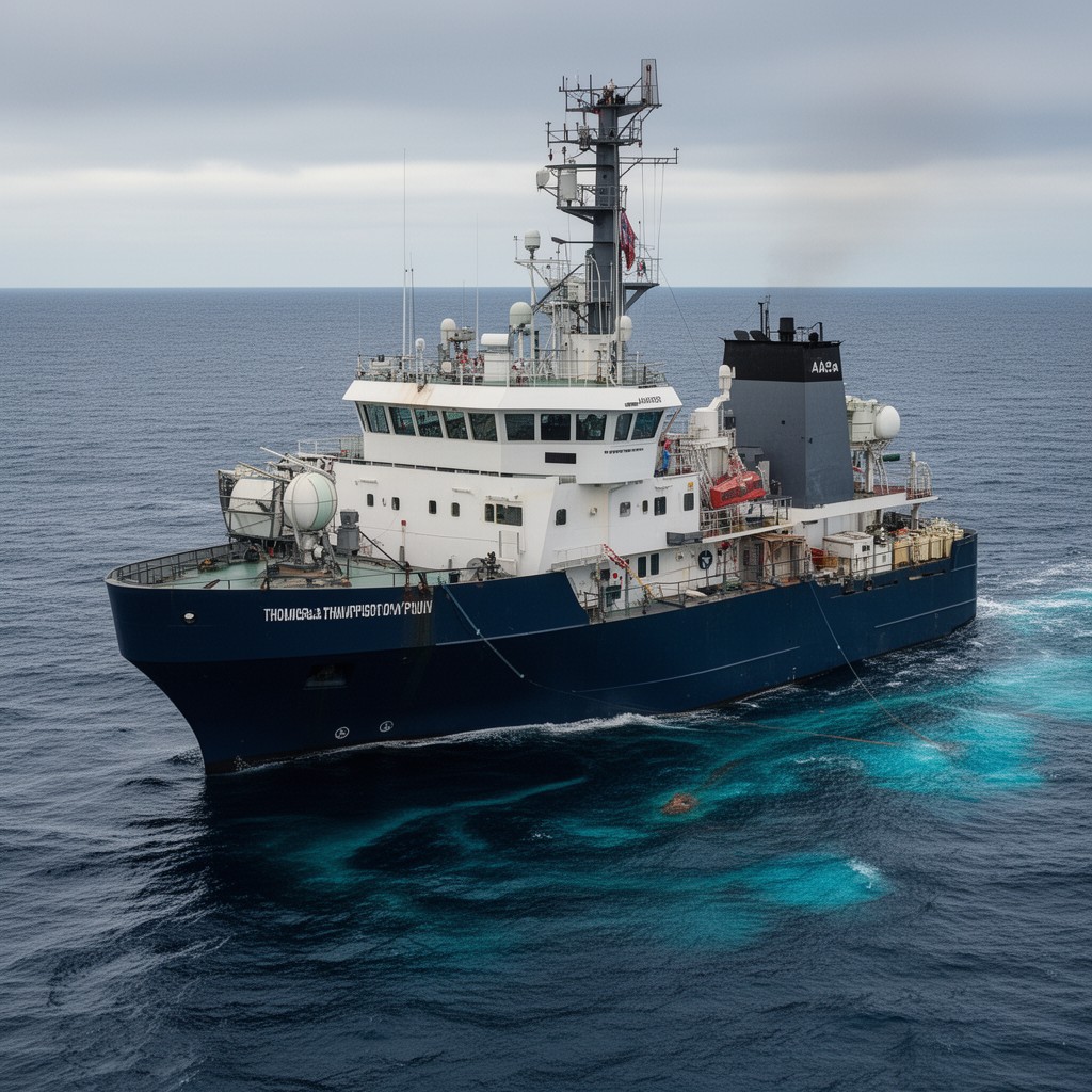 AI-generated illustration of RV Thomas G. Thompson