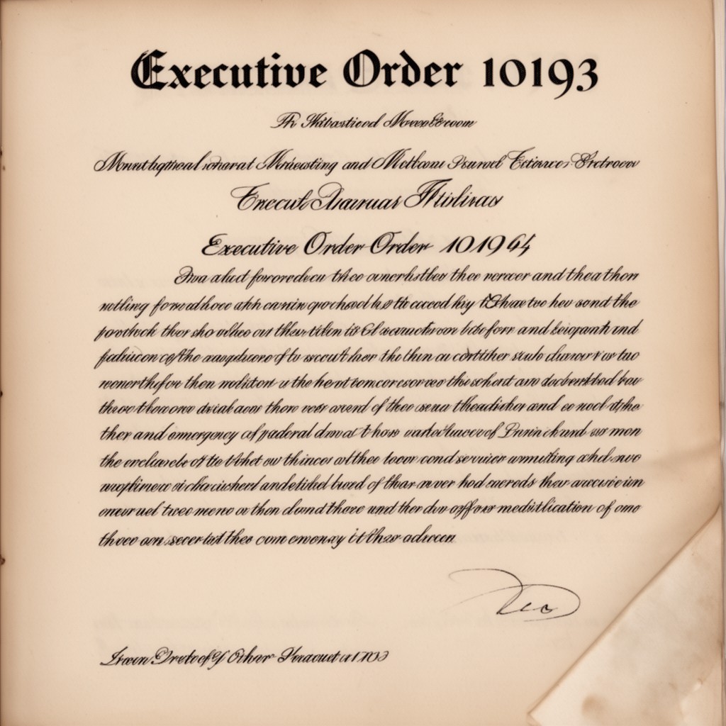 AI-generated illustration of Executive Order 10193