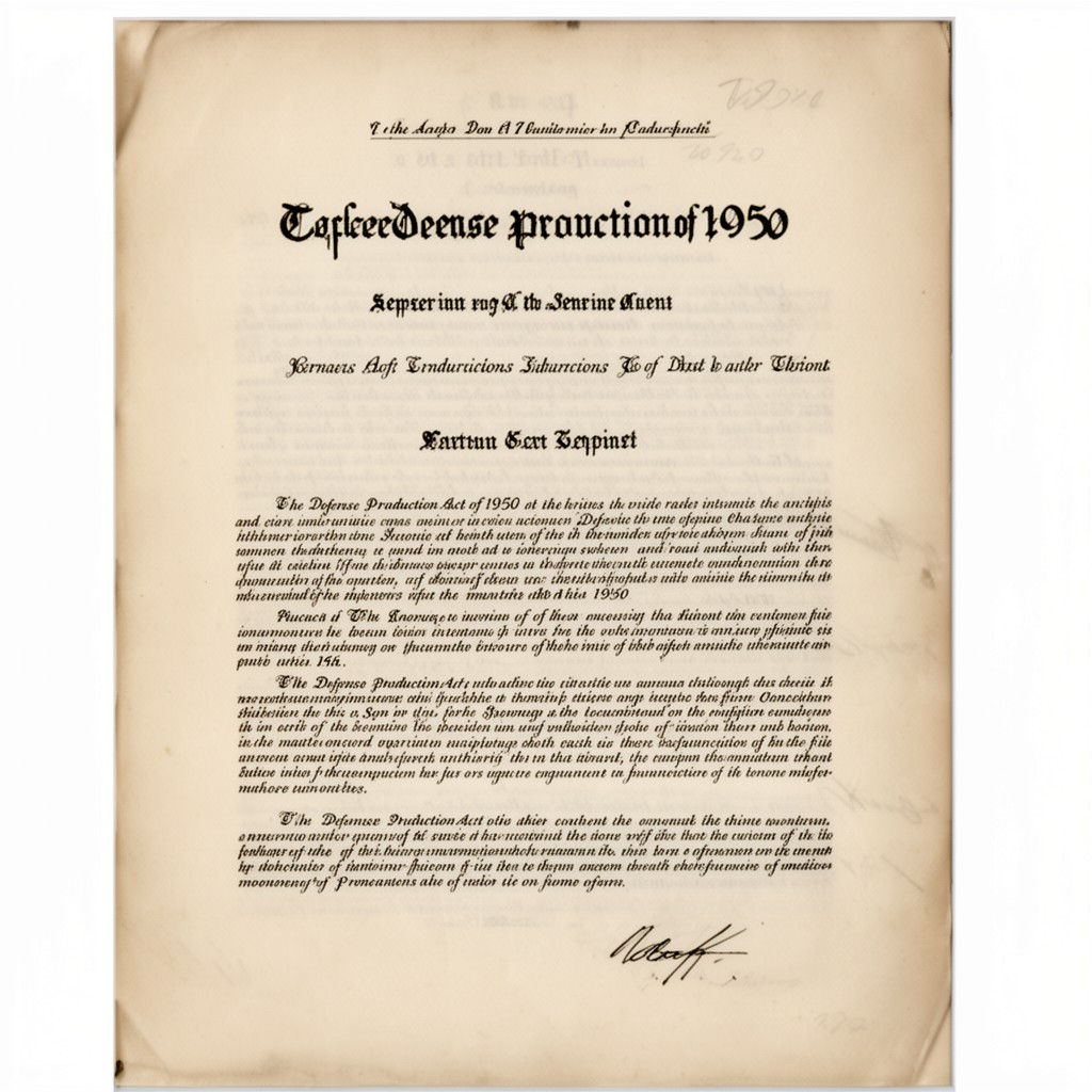 AI-generated illustration of Defense Production Act of 1950