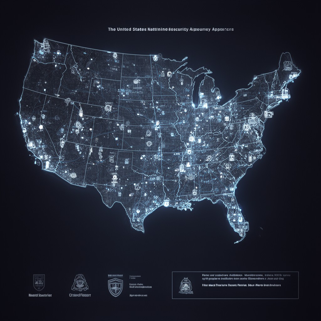 AI-generated illustration of United States national security apparatus