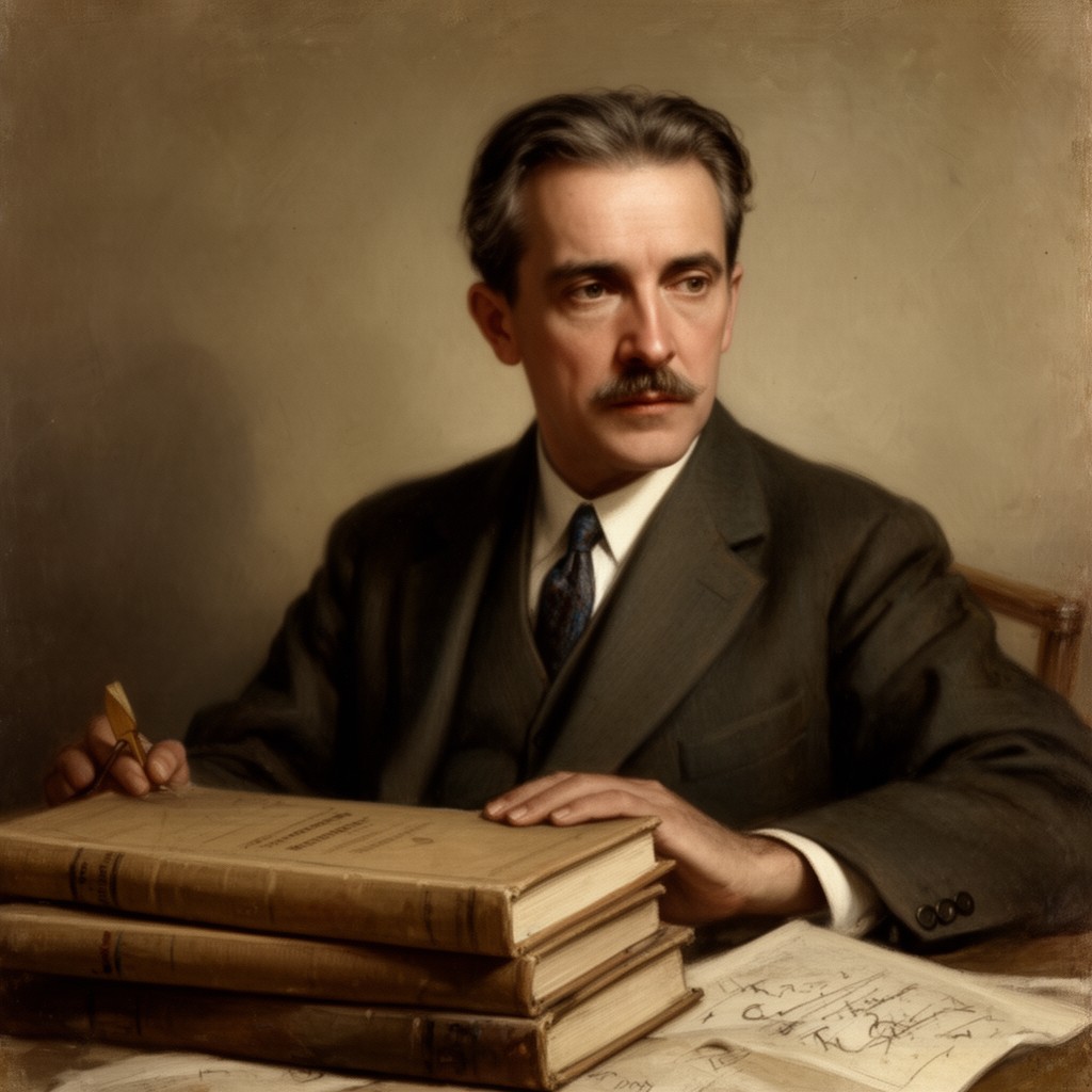 AI-generated illustration of Thomas Mann