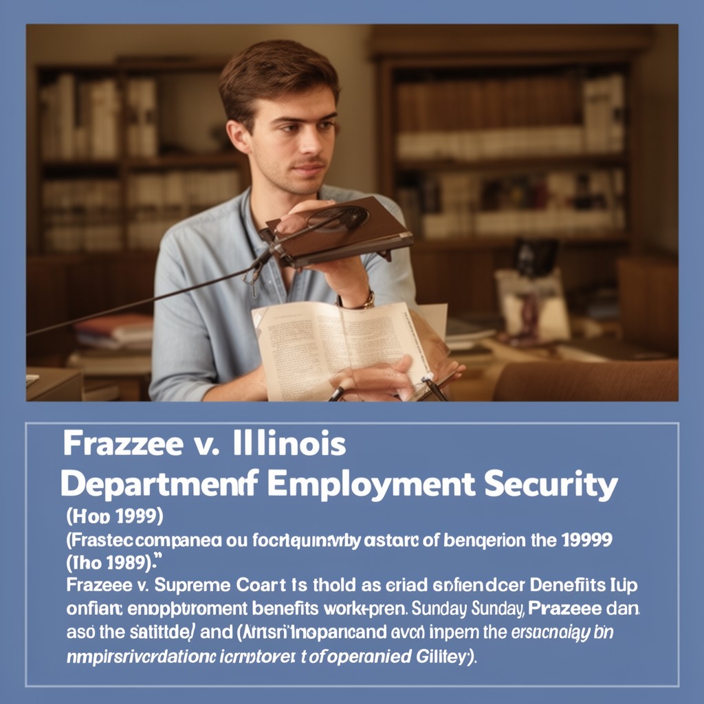 AI-generated illustration of Frazee v. Illinois Department of Employment Security