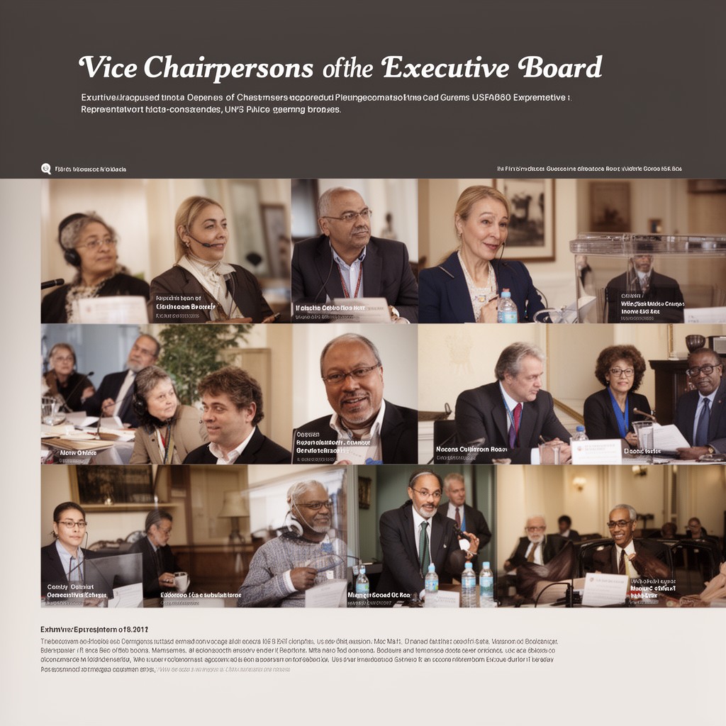 AI-generated illustration of Vice-Chairpersons of the Executive Board of UNESCO