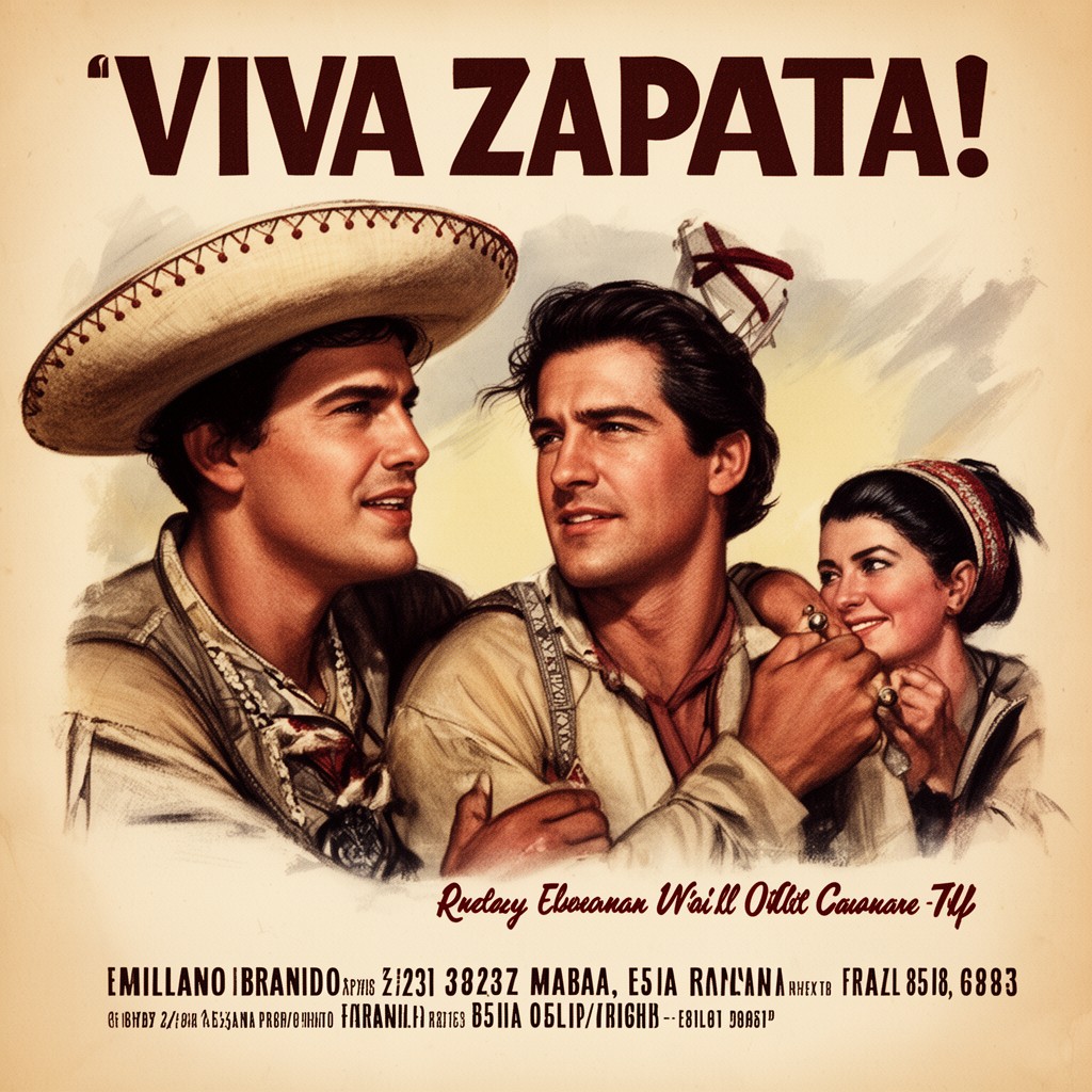 AI-generated illustration of Viva Zapata!