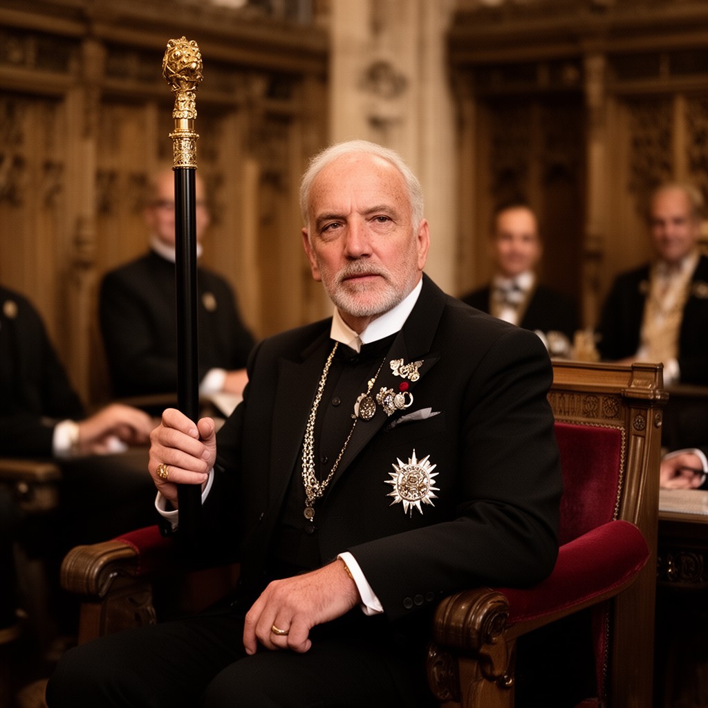 AI-generated illustration of Usher of the Black Rod
