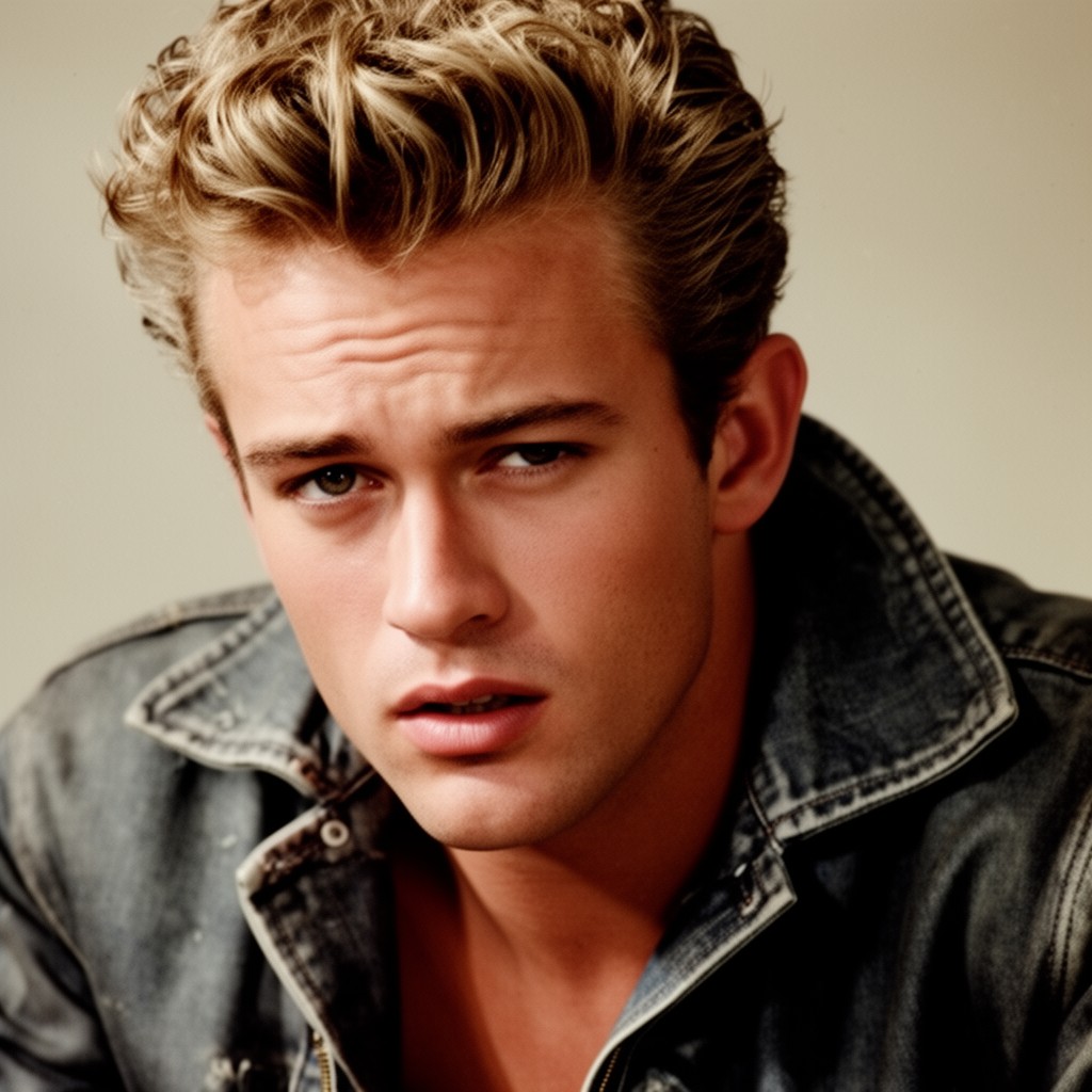 AI-generated illustration of James Dean
