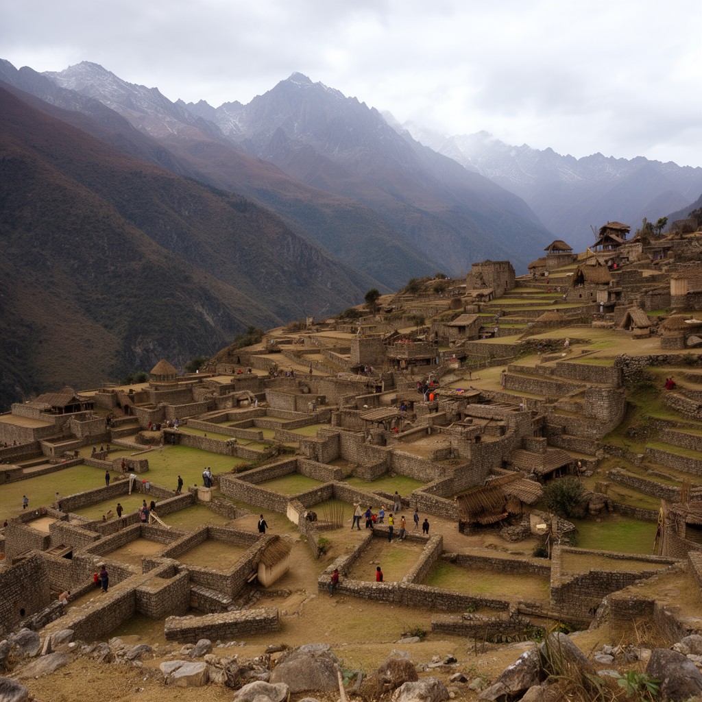 AI-generated illustration of Andes cultural area