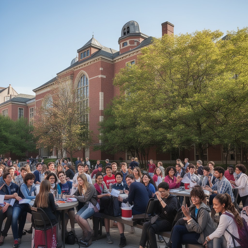 AI-generated illustration of MIT community