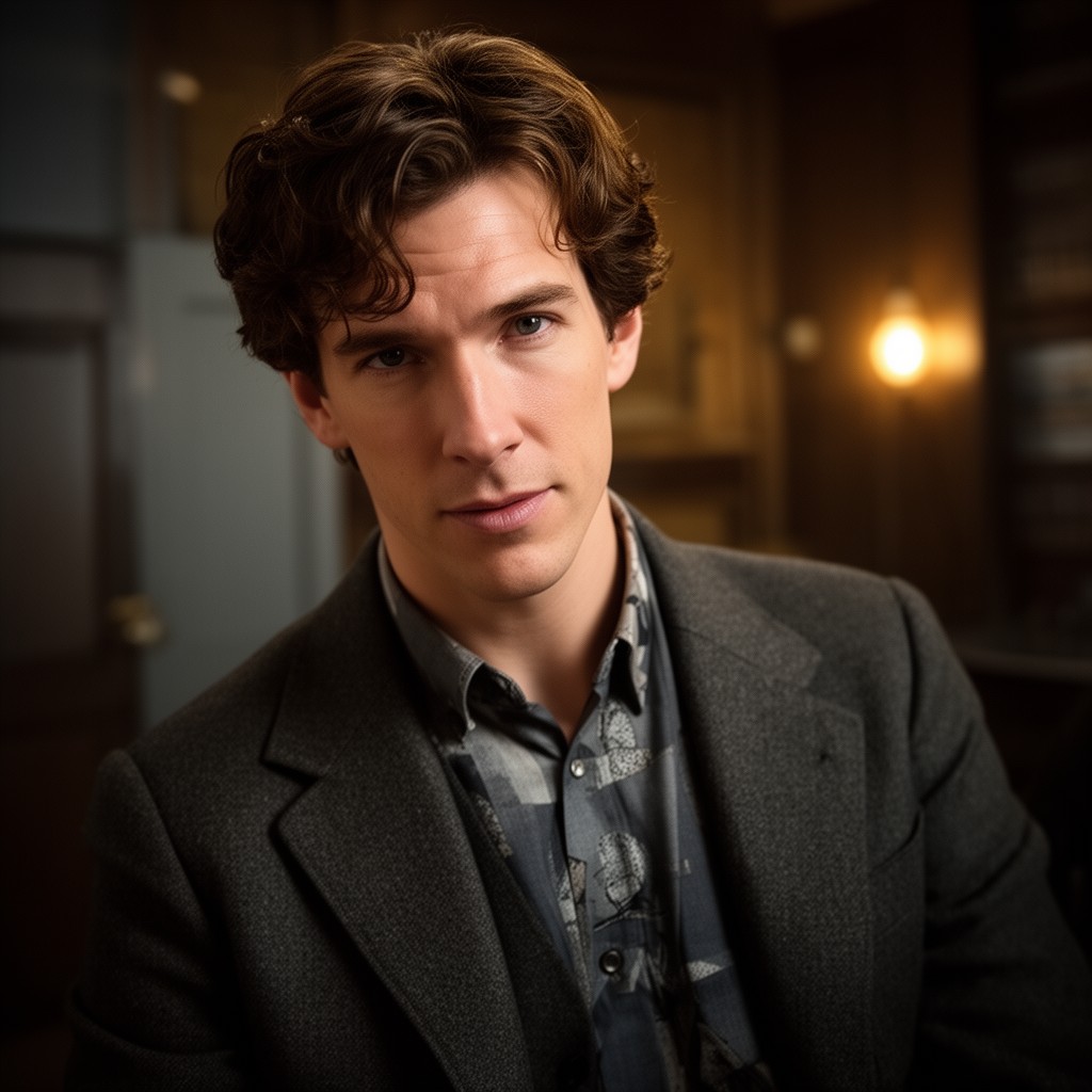 AI-generated illustration of Benedict Cumberbatch