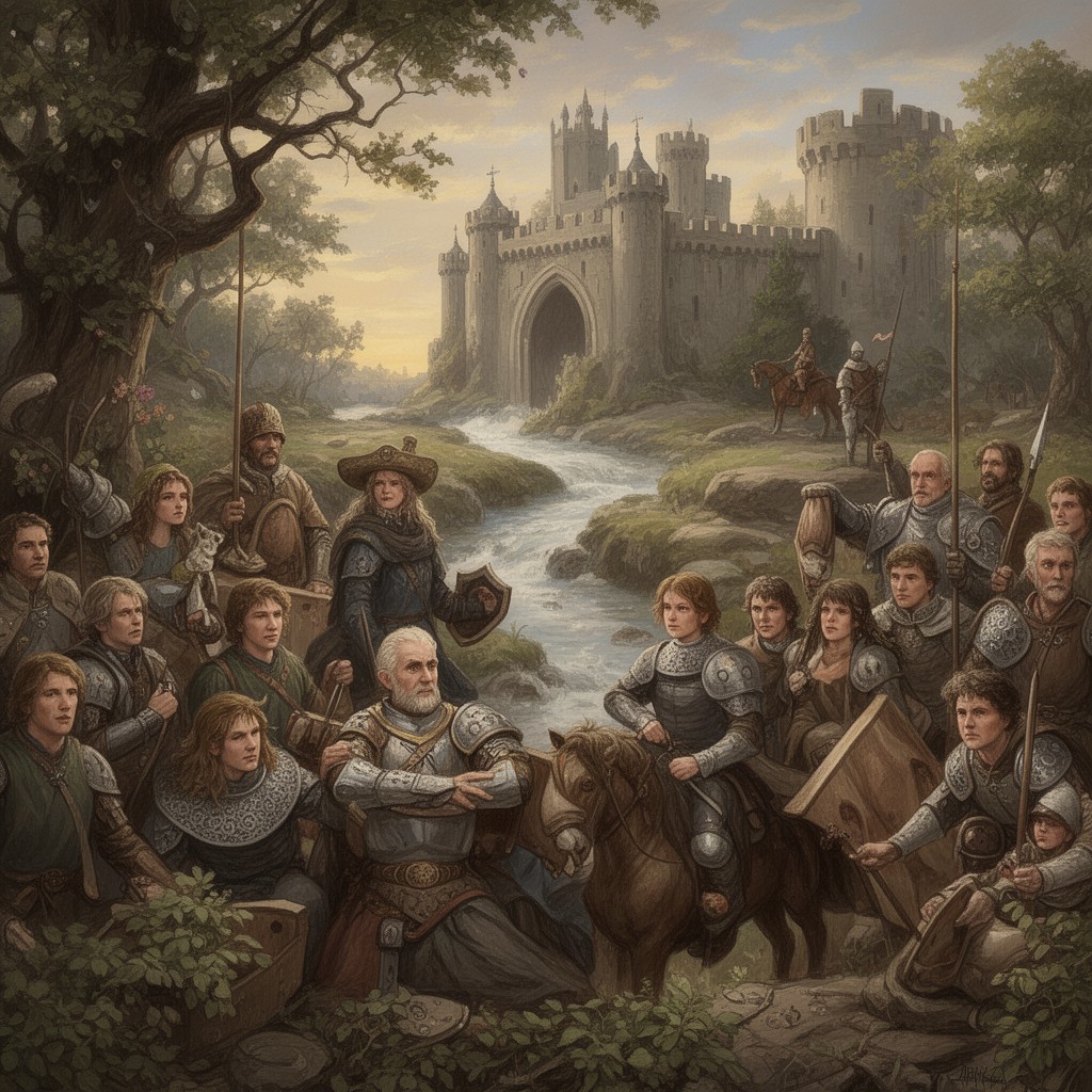 AI-generated illustration of Arthurian legend