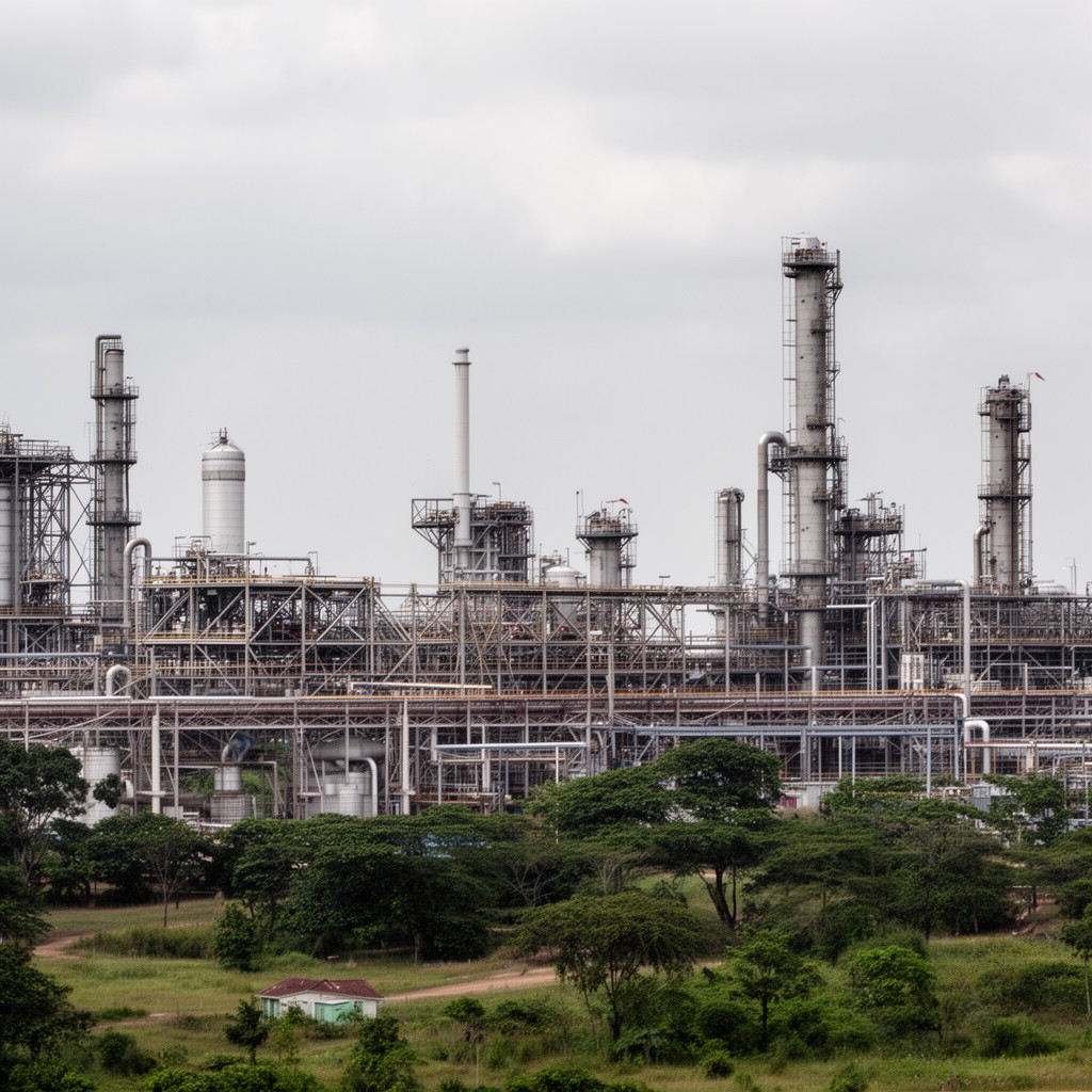AI-generated illustration of Port Harcourt Refining Company