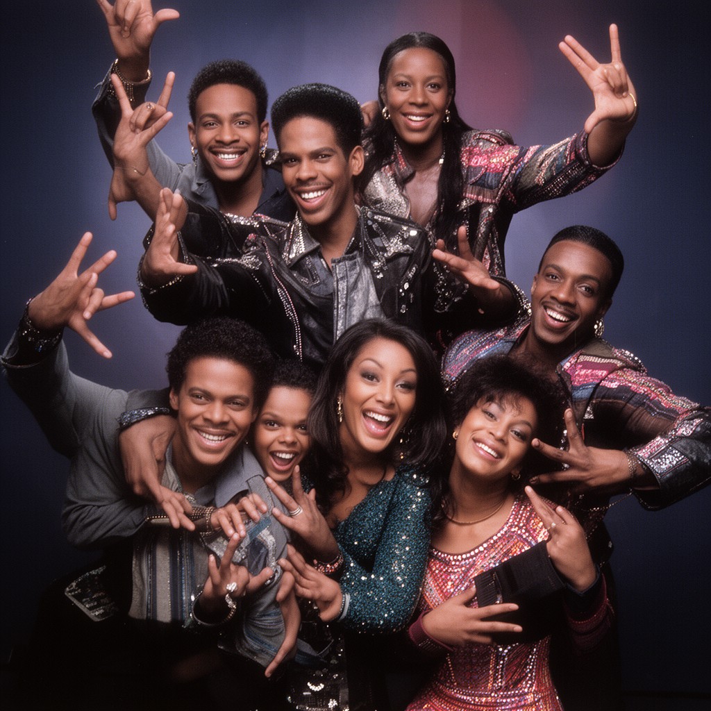 AI-generated illustration of Jackson family