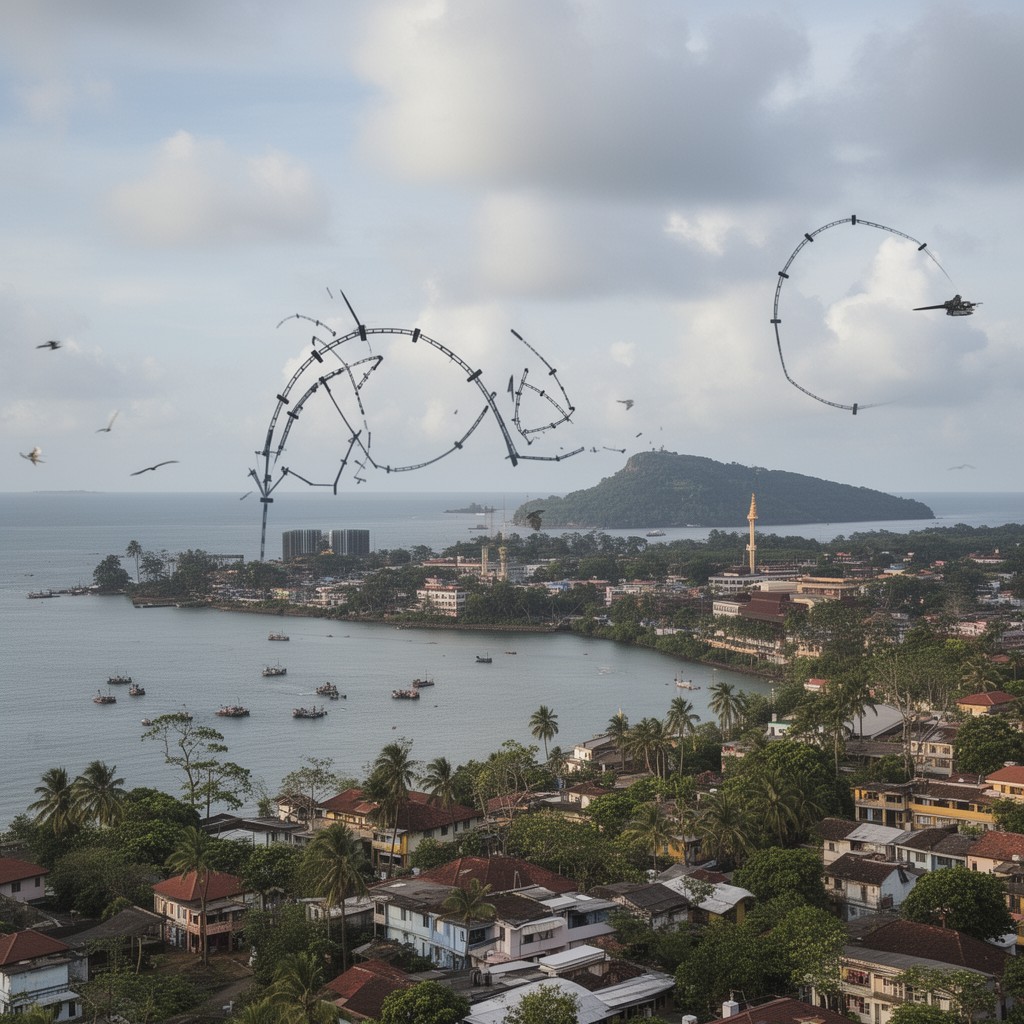 AI-generated illustration of Sri Lanka Standard Time