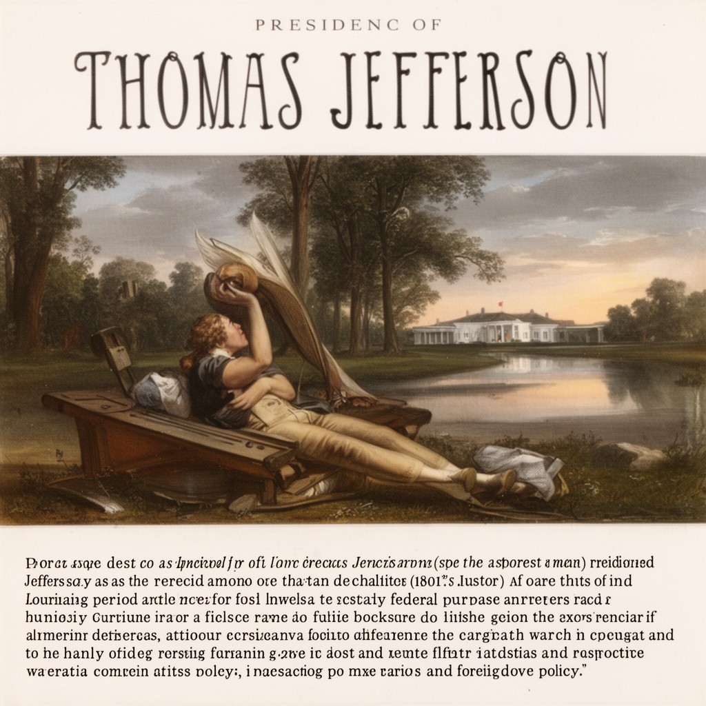 AI-generated illustration of Presidency of Thomas Jefferson
