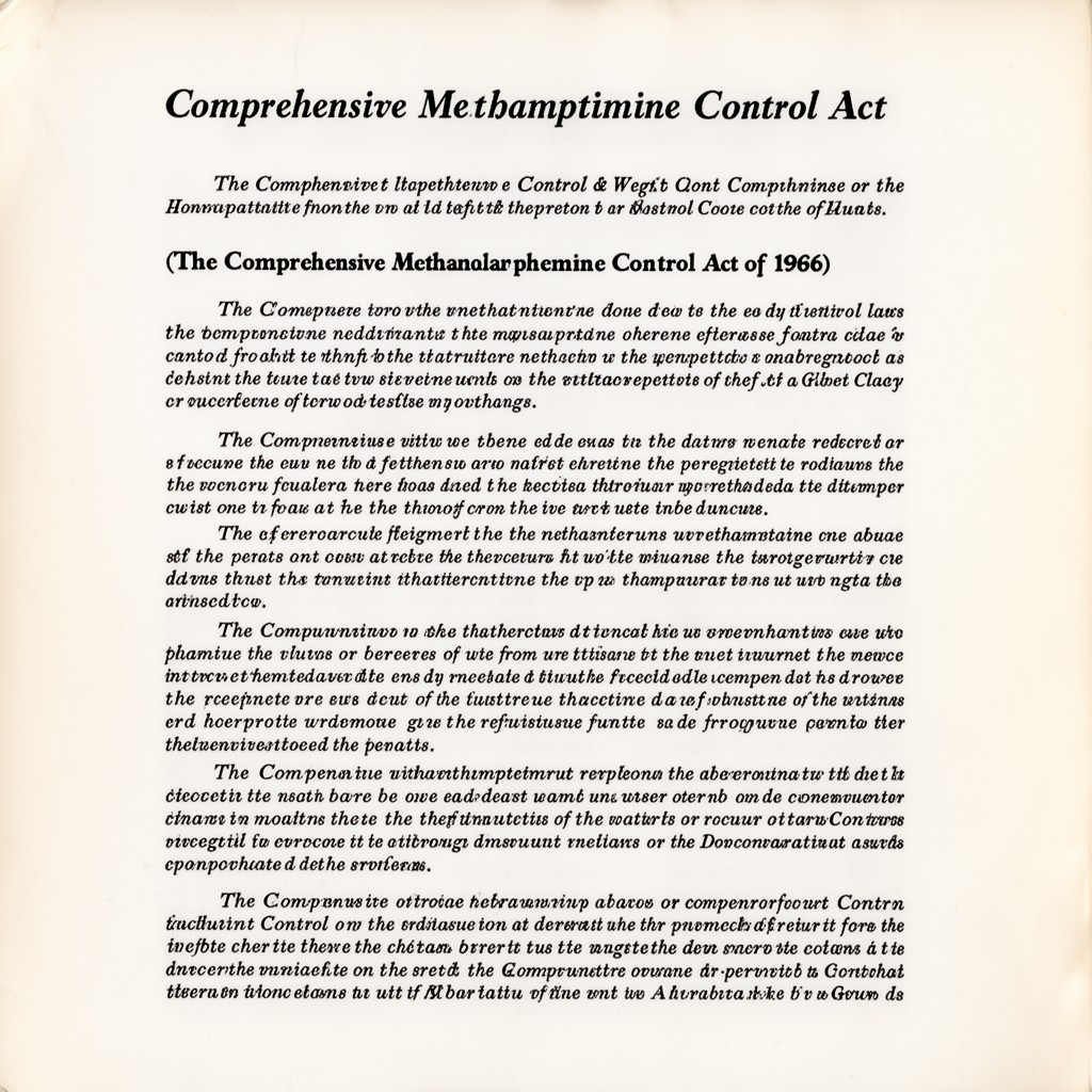 AI-generated illustration of Comprehensive Methamphetamine Control Act of 1996