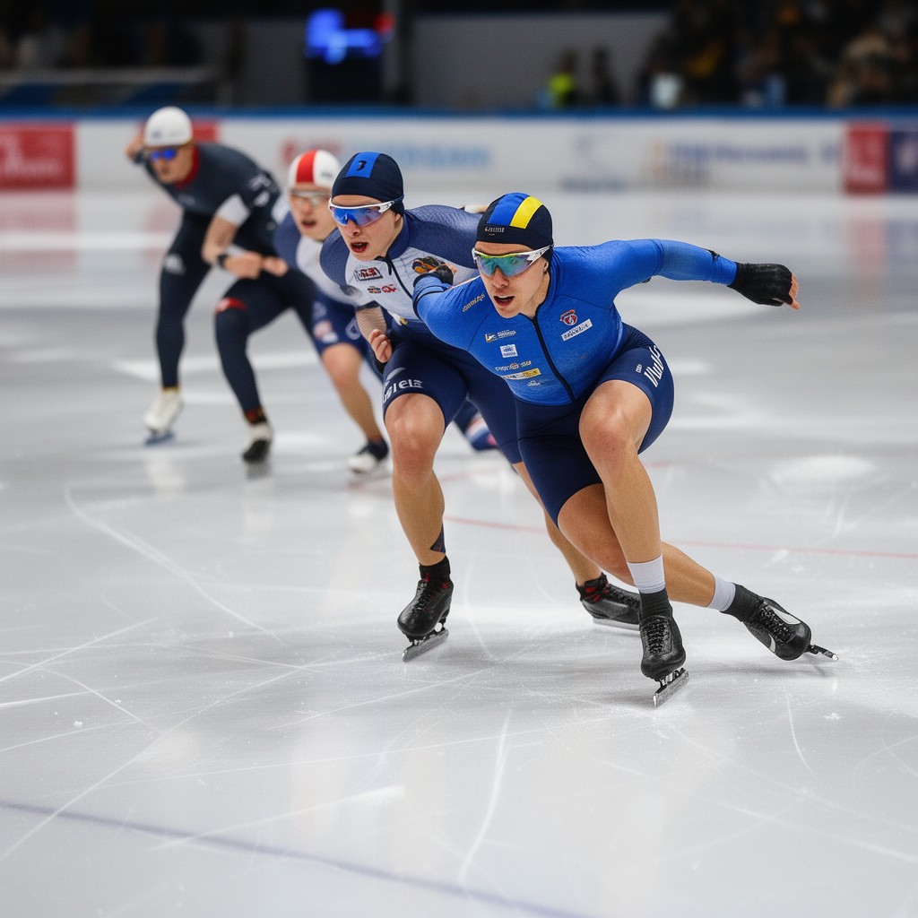 AI-generated illustration of European Speed Skating Championships