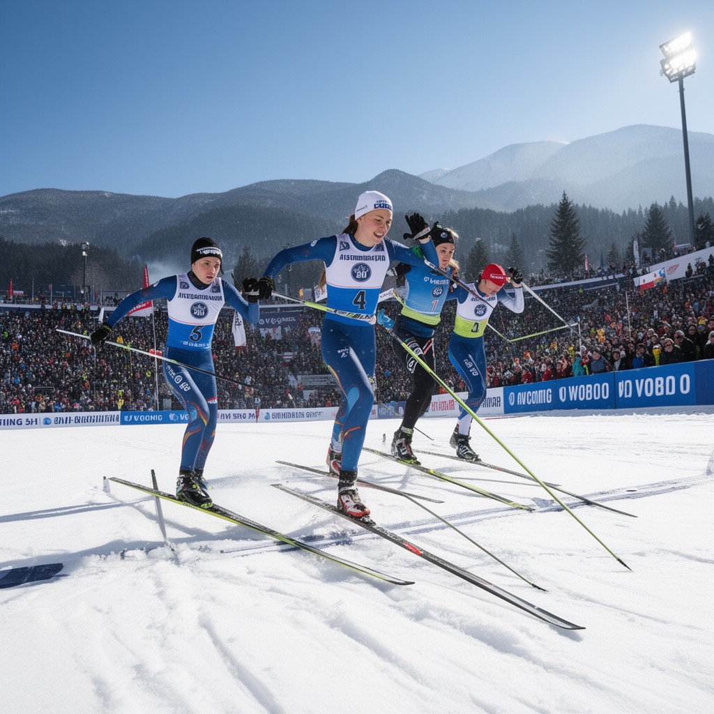 AI-generated illustration of FIS Nordic World Ski Championships