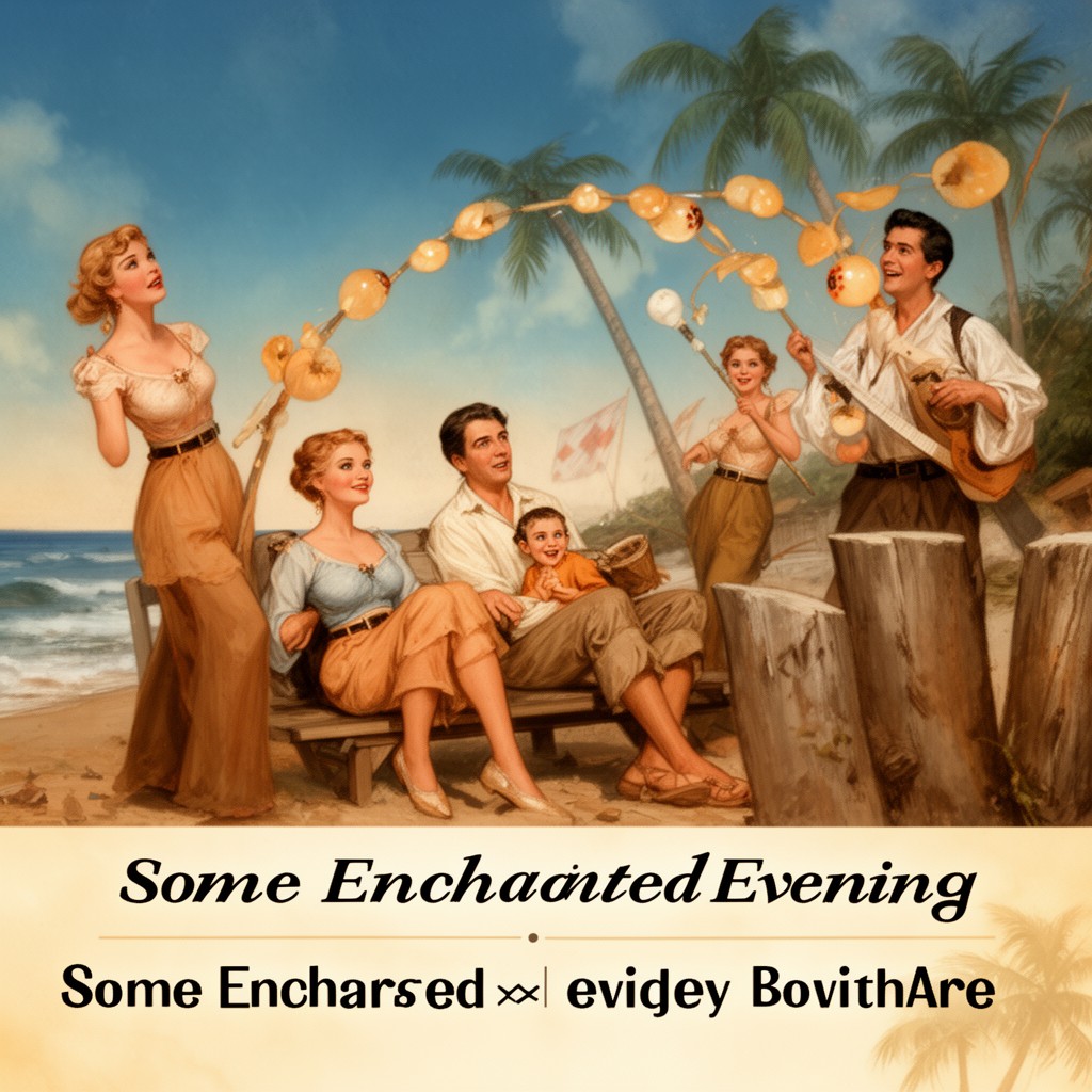 AI-generated illustration of Theme from "Some Enchanted Evening" (revised)
