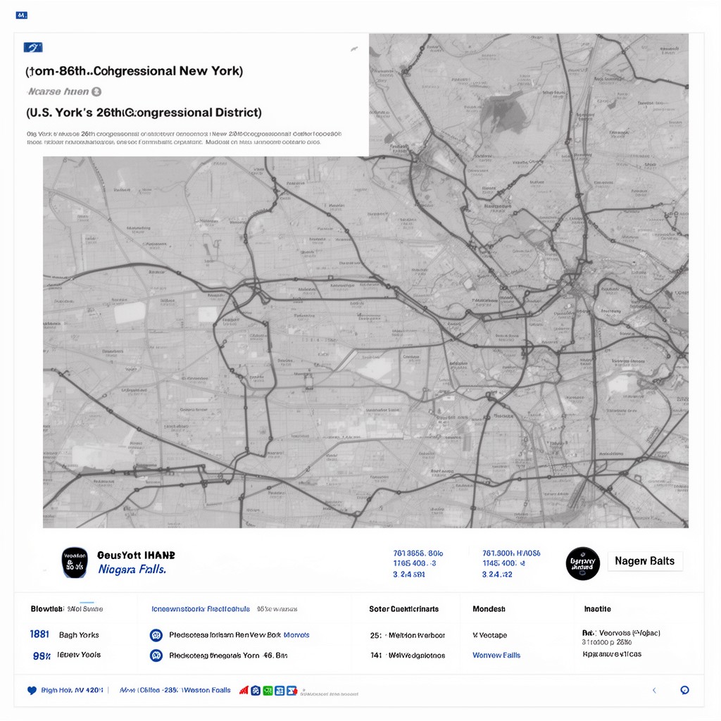 AI-generated illustration of New York's 26th congressional district