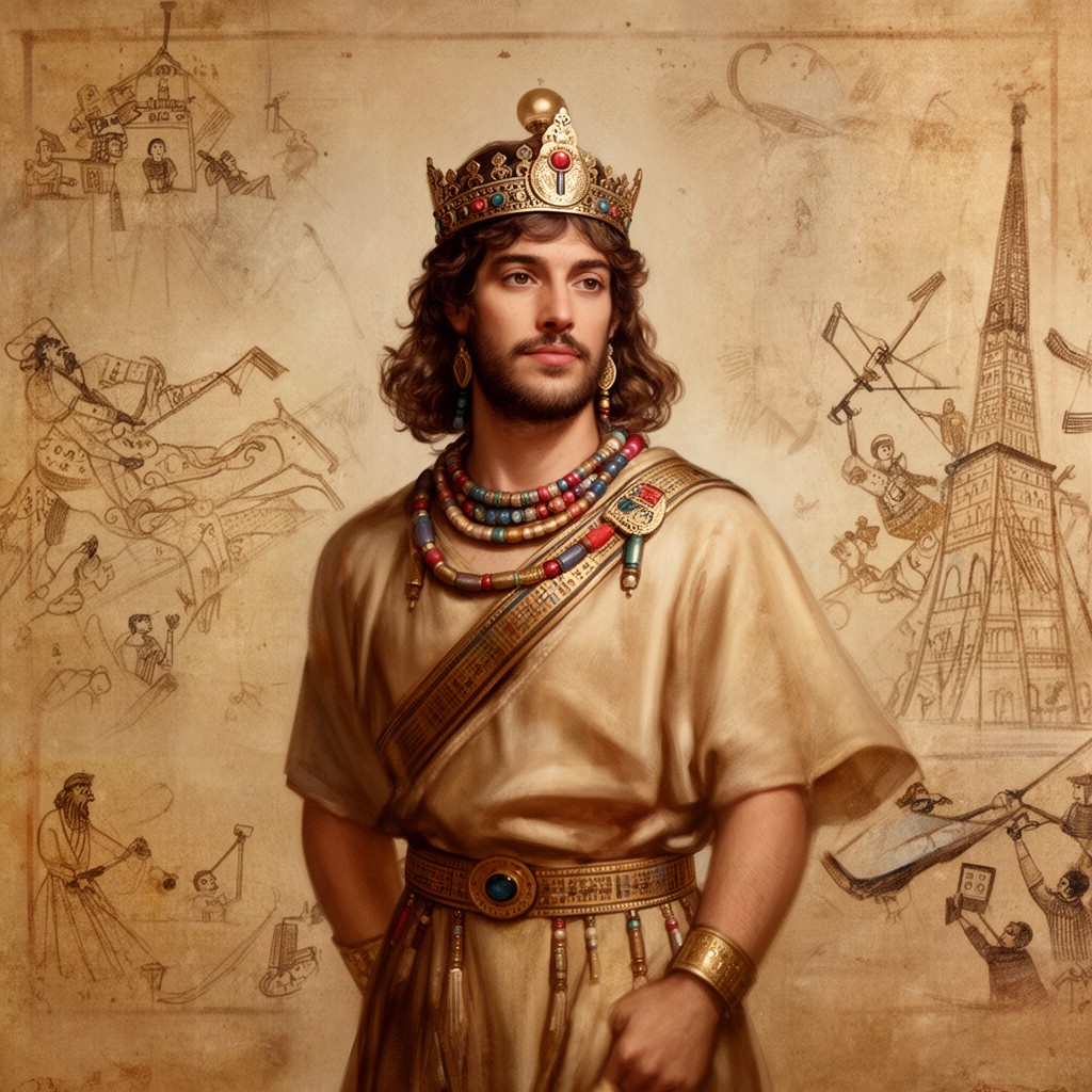 AI-generated illustration of King of Anshan