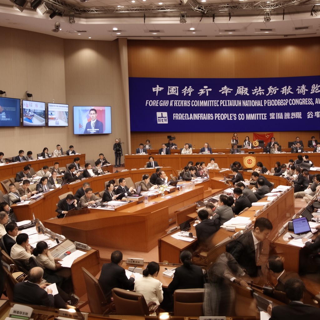 AI-generated illustration of Foreign Affairs Committee of the National People's Congress