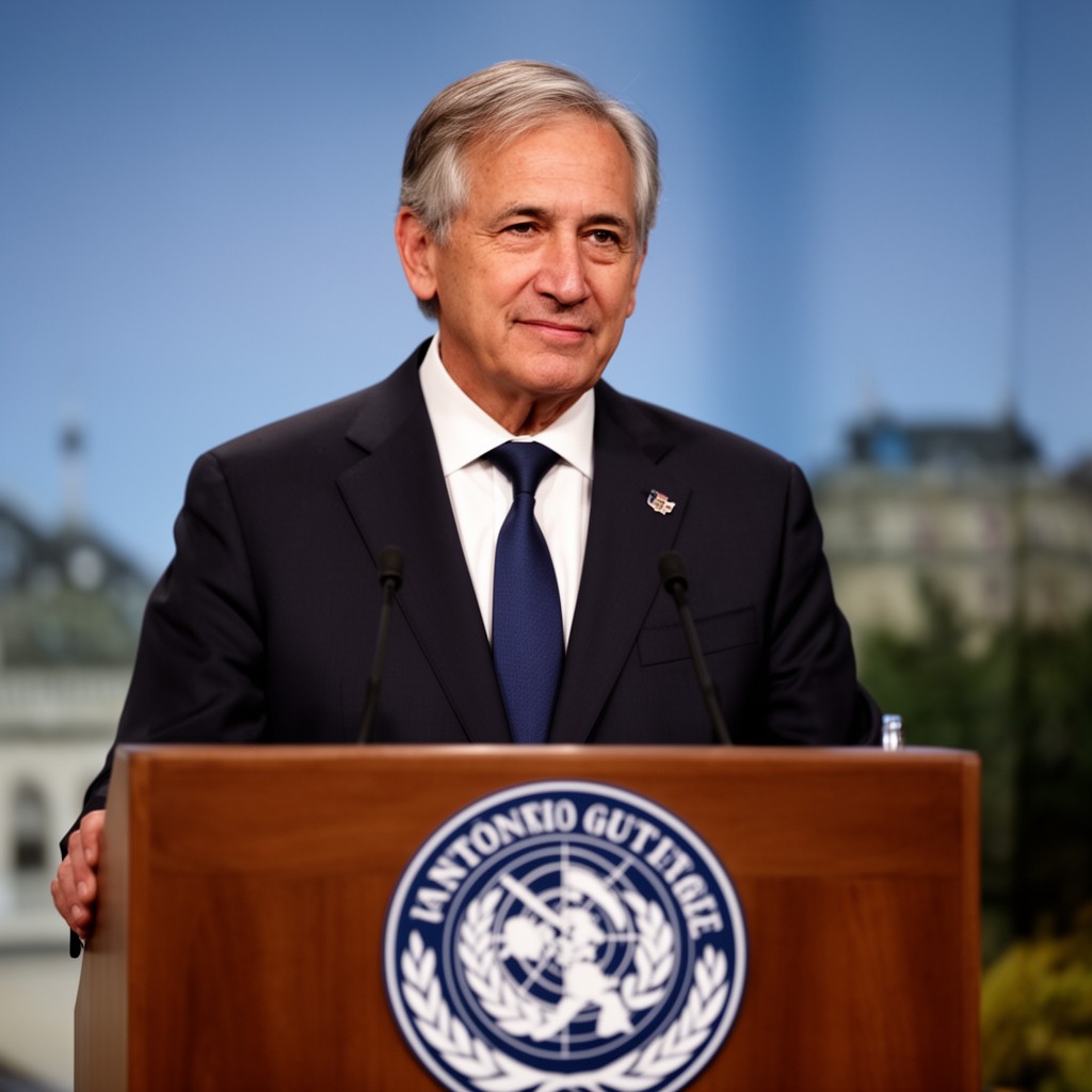 AI-generated illustration of António Guterres