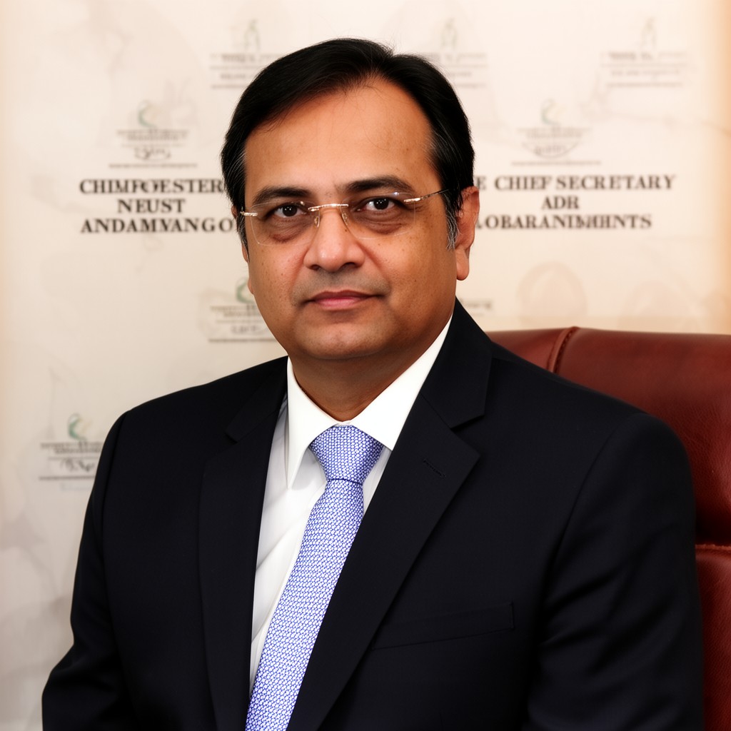 AI-generated illustration of Chief Secretary of Andaman and Nicobar Islands