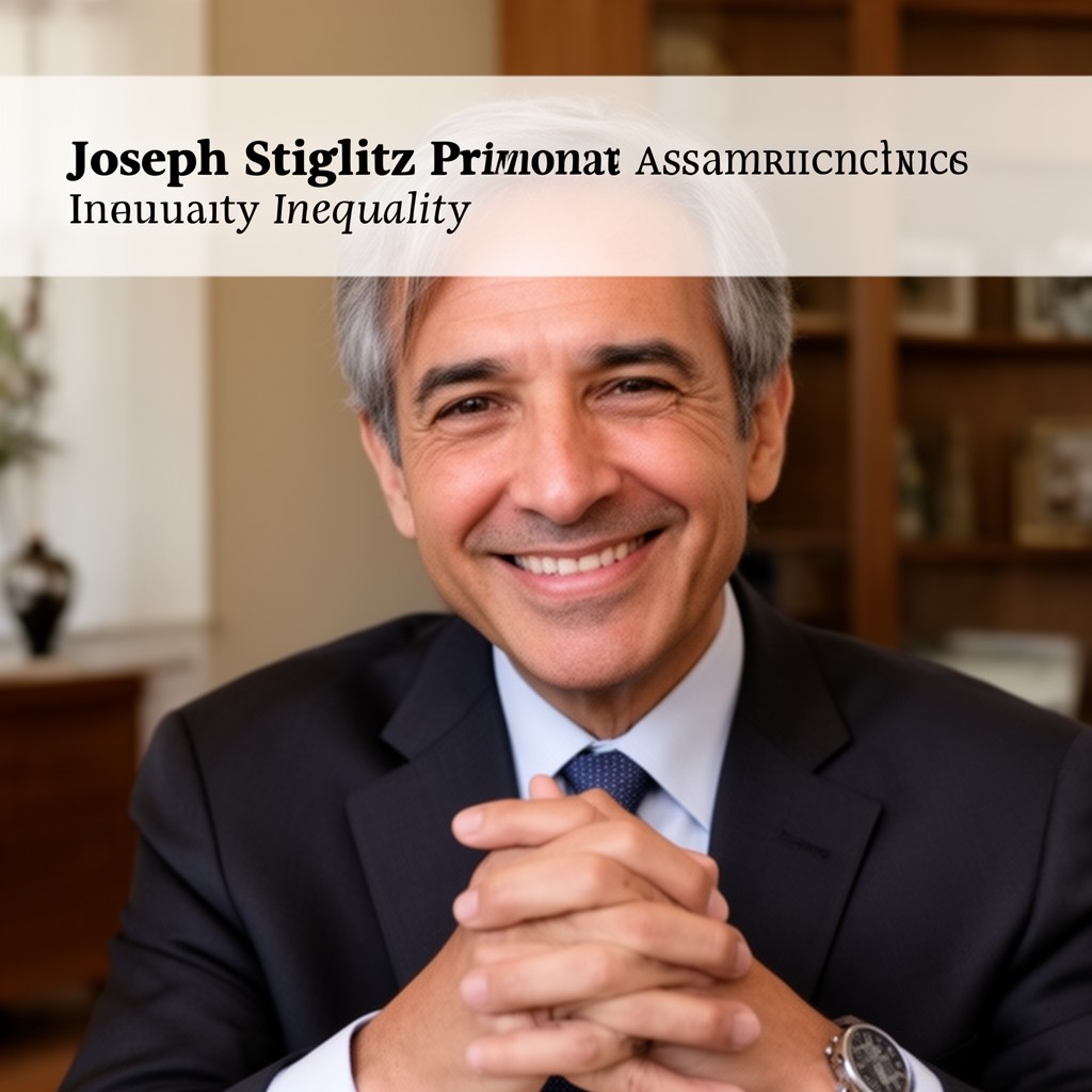 AI-generated illustration of Joseph Stiglitz