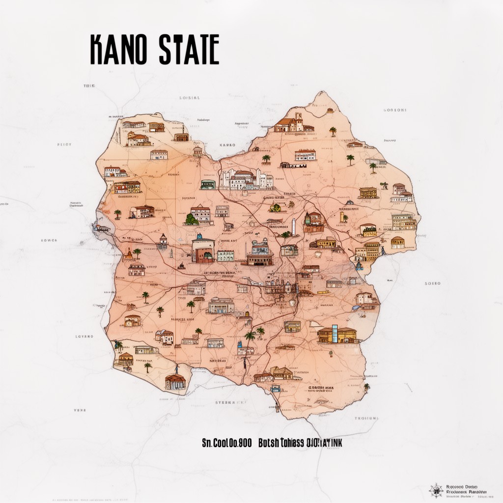 AI-generated illustration of Kano State