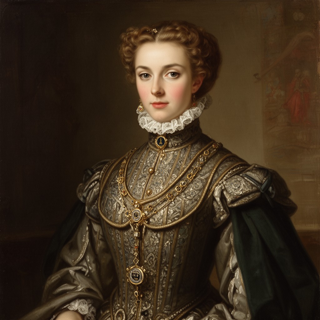 AI-generated illustration of Anna of Saxony