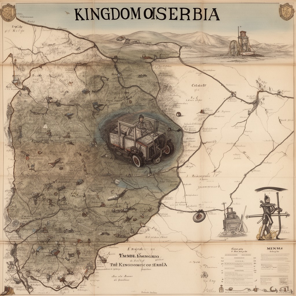 AI-generated illustration of Kingdom of Serbia