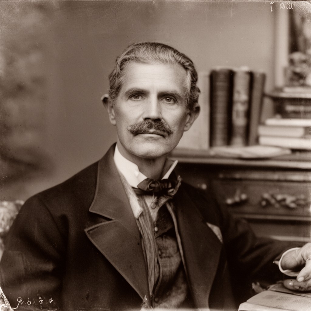 AI-generated illustration of George Beecher