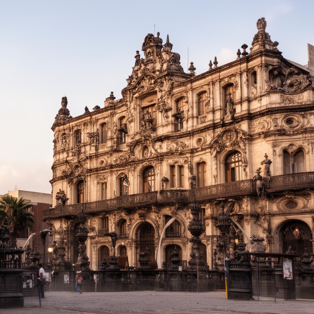 AI-generated illustration of Palacio de Iturbide