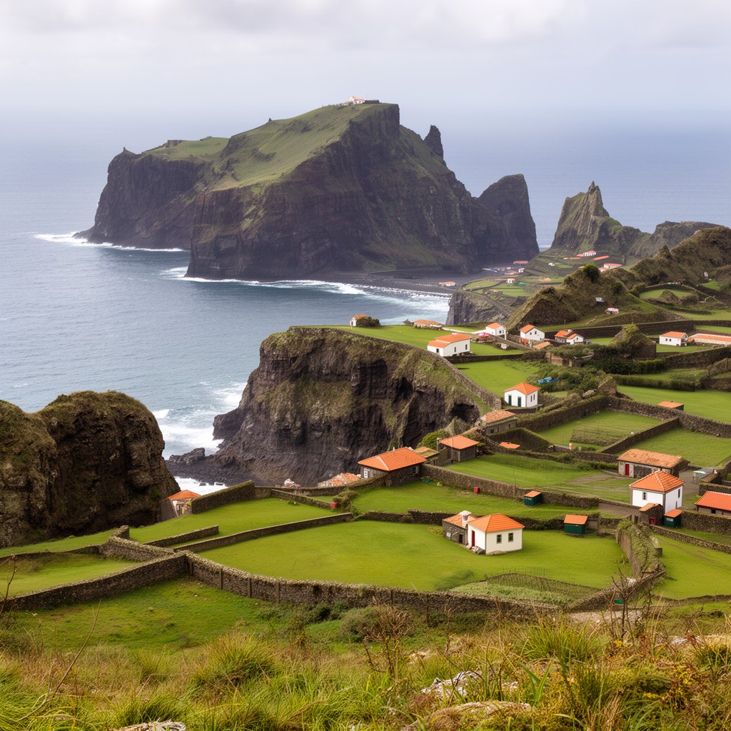 AI-generated illustration of São Jorge Island