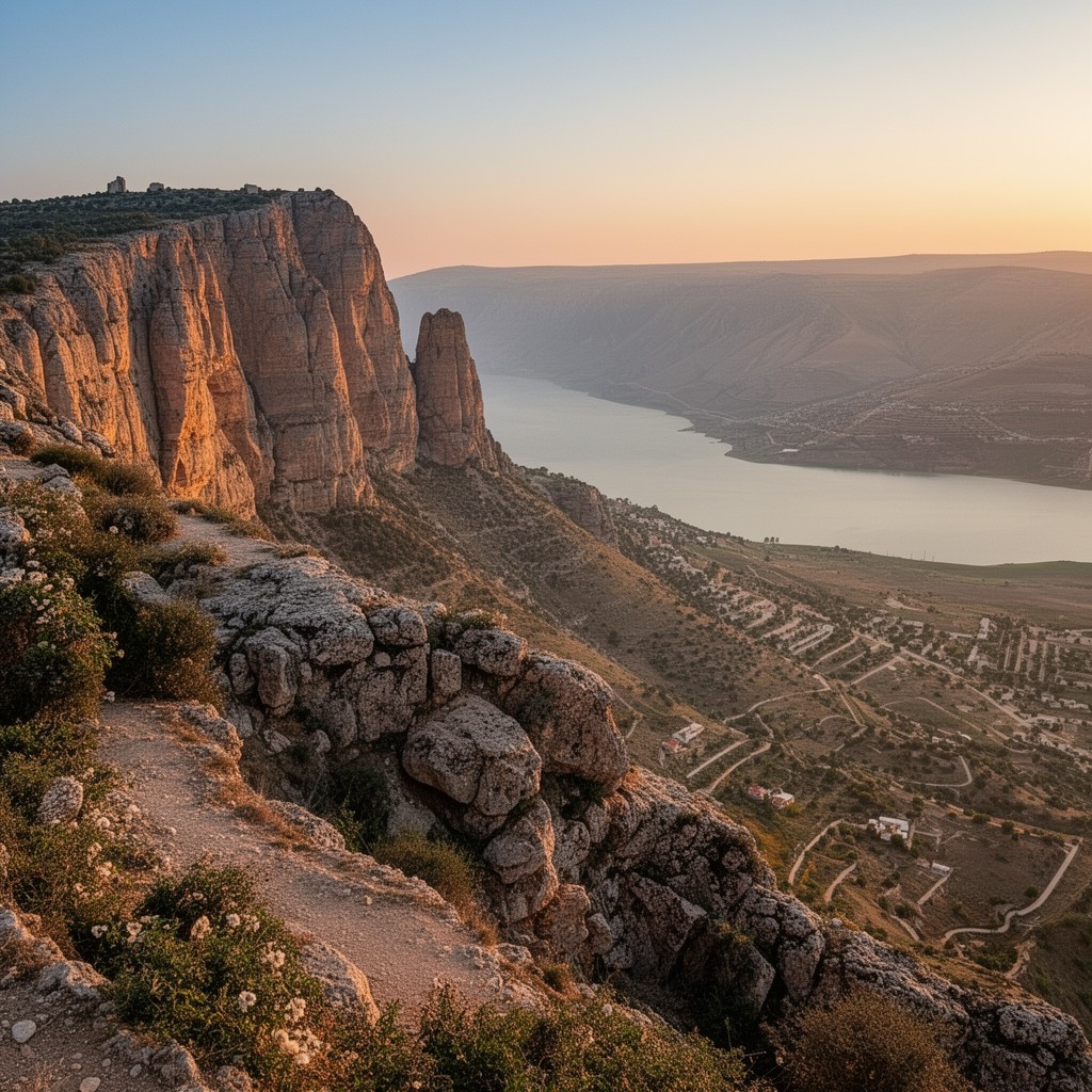 AI-generated illustration of Mount Arbel