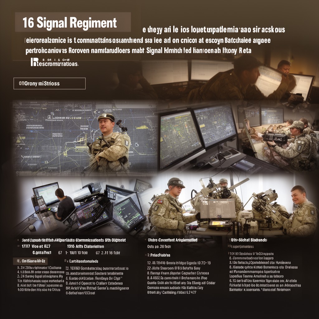 AI-generated illustration of 16 Signal Regiment