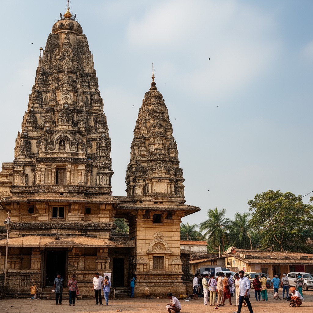 AI-generated illustration of Parthasarathy Temple, Triplicane