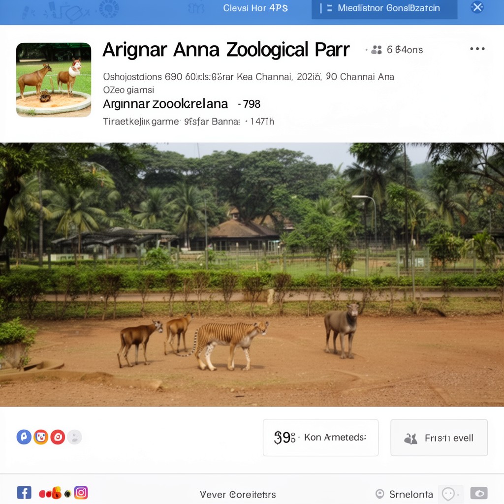 AI-generated illustration of Arignar Anna Zoological Park