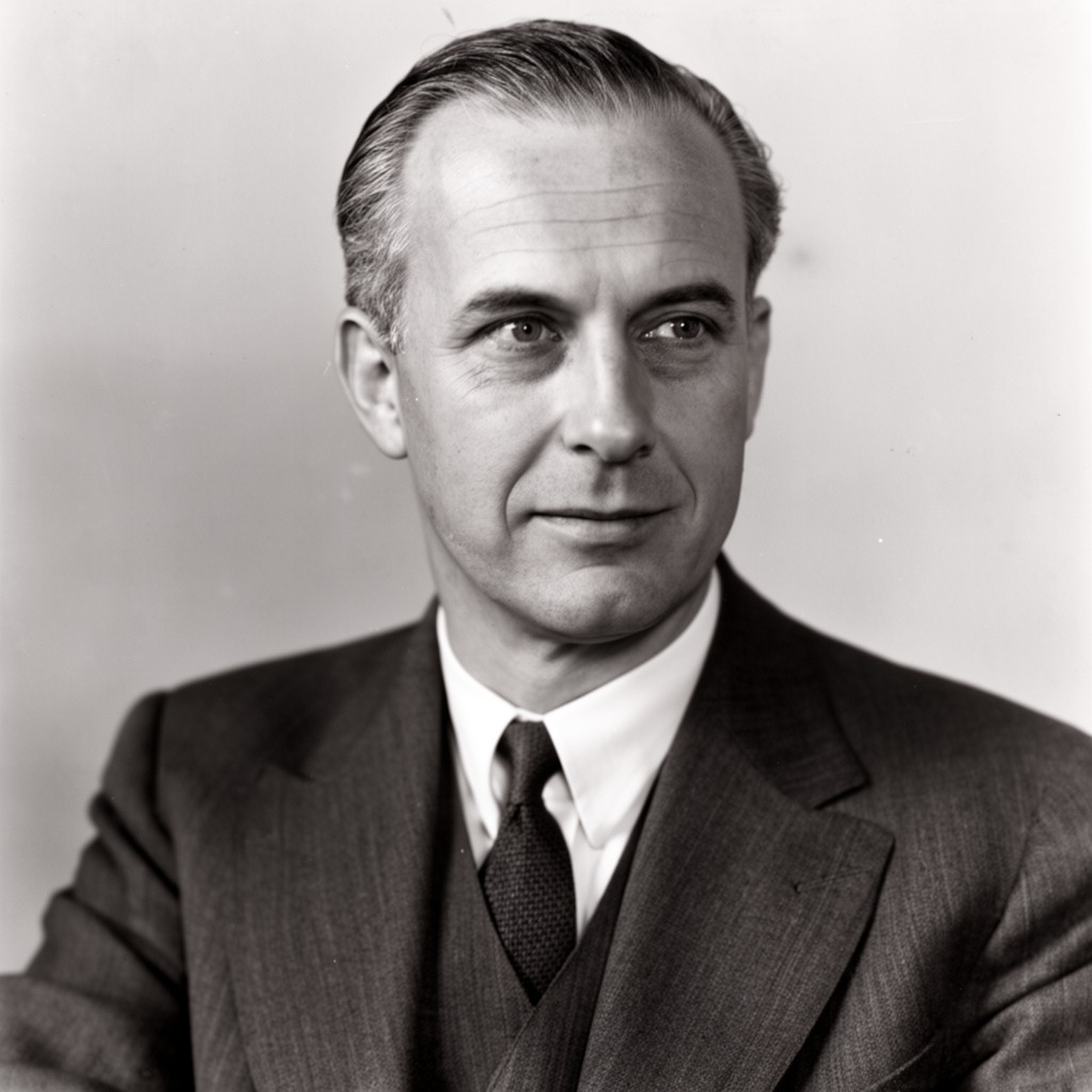 AI-generated illustration of Trygve Lie